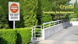  Presentation with music sign colorful - Slides enhanced with safety signs - do not enter sign background and a tawny brown colored foreground