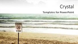  Presentation with light sign - Colorful slide deck enhanced with safety signs - dramatic landscape photo featuring backdrop and a white colored foreground