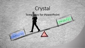  Presentation with privacy - Presentation theme having safety tips - balance concept about privacy background and a light gray colored foreground