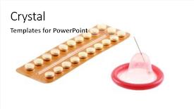 Presentation with pink white - Beautiful PPT theme featuring monophasic birth control pills oral backdrop and a white colored foreground