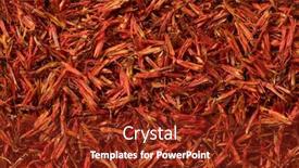  Presentation with frame - Slide deck having safflower-imatation-saffraan-close-up background and a tawny brown colored foreground