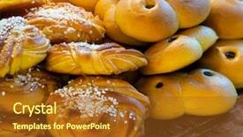  Presentation with saffron - Amazing theme having traditional swedish christmas saffron buns backdrop and a light gray colored foreground