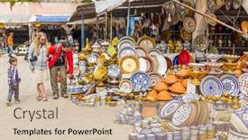  Presentation with ceramics - Colorful slide deck enhanced with safi-morocco-april-6-2015 backdrop and a soft green colored foreground