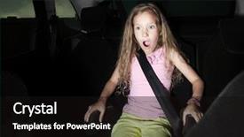  Presentation with child accident - Amazing slide deck having saftey - child in car shocked girl backdrop and a black colored foreground
