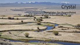  Presentation with refuge - Presentation theme enhanced with sagebrush - illinois river meanders through arapaho background and a light blue colored foreground