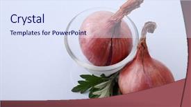  Presentation with herbal - Cool new slide deck with sagebrush - mugwort herbal and onion backdrop and a  colored foreground