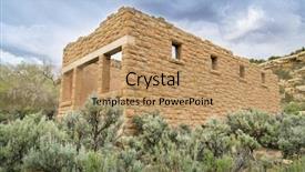  Presentation with mining coal - Amazing PPT theme having sagebrush - ruins of coal mining company backdrop and a  colored foreground