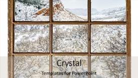  Presentation with colorado - PPT layouts featuring sagebrush - winter scenery of colorado foothills background and a  colored foreground