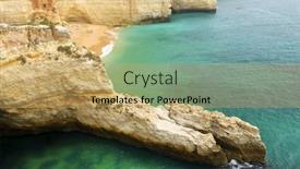  Presentation with algarve - Amazing PPT theme having sagres-beach-algarve-portugal backdrop and a yellow colored foreground