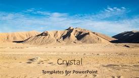  Presentation with red blue yellow - Presentation enhanced with sahara-desert-along-the-coast background and a coral colored foreground