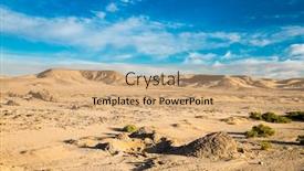  Presentation with red blue yellow - Colorful PPT layouts enhanced with sahara-desert-along-the-coast backdrop and a coral colored foreground