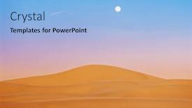  Presentation with sahara - Presentation consisting of sahara-desert-at-sunset background and a light blue colored foreground