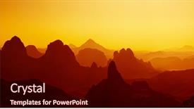  Presentation with sahara - Audience pleasing PPT theme consisting of laterite soil textured background backdrop and a tawny brown colored foreground.