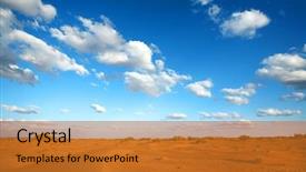  Presentation with sahara - Slide deck with sahara desert landscape africa background and a gold colored foreground