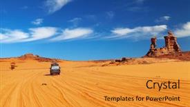  Presentation with sahara - Amazing slides having sahara desert tadrart algeria backdrop and a gold colored foreground