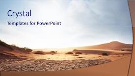  Presentation with sahara - Theme with sahara desert background and a  colored foreground