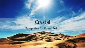  Presentation with sahara - Amazing slides having sahara desert backdrop and a light blue colored foreground