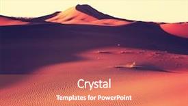  Presentation with sahara - Slide set consisting of sahara desert background and a coral colored foreground