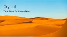  Presentation with sahara - PPT theme with sahara-dunes-desert-panorama-merzouga background and a arctic colored foreground