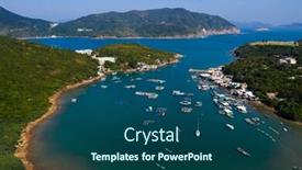  Presentation with december - Slides consisting of sai-kung-hong-kong-03 background and a ocean colored foreground