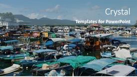  Presentation with typhoon - Audience pleasing slide deck consisting of sai-kung-hong-kong-15 backdrop and a  colored foreground