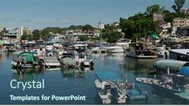  Presentation with typhoon - Beautiful slide deck featuring sai-kung-hong-kong-15 backdrop and a ocean colored foreground