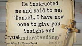  Presentation with top 150 - PPT theme with said to me daniel background and a mint green colored foreground