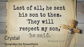  Presentation with bible verses - PPT theme enhanced with saif - bible verses from matthew last background and a mint green colored foreground