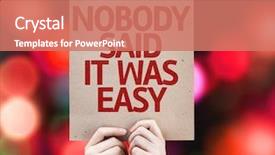  Presentation with nobody - Amazing presentation theme having saif - nobody said it was easy backdrop and a coral colored foreground