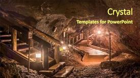  Presentation with caves - Colorful slide deck enhanced with saiko bat caves interior backdrop and a tawny brown colored foreground