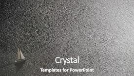  Presentation with yacht - PPT theme featuring sail boat race - view of a yacht background and a gray colored foreground