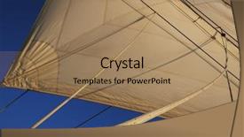  Presentation with sail - Amazing theme having sail of a clipper ship backdrop and a coral colored foreground