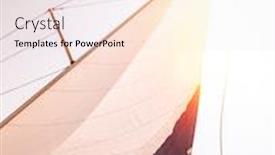  Presentation with sail - Slide deck consisting of sail over sunset sky romantic date in warm summer evening on luxury sailboat interesting sea adventure travel and tourism concept background and a sky blue colored foreground