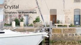  Presentation with maritime - PPT theme having sailboat in french charente maritime background and a lemonade colored foreground