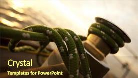  Presentation with sailing - Presentation consisting of sailing boat in the sea background and a wine colored foreground