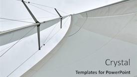  Presentation with sailing - Presentation consisting of sailing-boat-sail-and-mast background and a light gray colored foreground