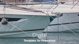  Presentation with sailing - Slide set enhanced with sailing-boats-in-a-harbor background and a  colored foreground