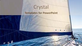  Presentation with sea weather - Cool new PPT theme with sailing-on-a-yacht backdrop and a lemonade colored foreground