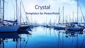  Presentation with active lifestyle - Beautiful presentation design featuring sailing ship - picture of row of luxury backdrop and a sky blue colored foreground