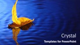  Presentation with sailing ship - Colorful theme enhanced with sailing ship make from yellow leaf backdrop and a navy blue colored foreground