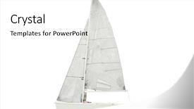  Presentation with sailing ship - Audience pleasing slide deck consisting of sailing ships under the white backdrop and a white colored foreground