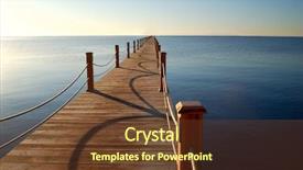  Presentation with marine - Slides with sailing sunset sailing - marine pier background and a tawny brown colored foreground