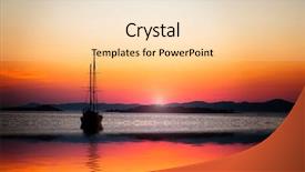  Presentation with sunny doll - Beautiful slide set featuring sailing sunset sailing - sunny bay backdrop and a lemonade colored foreground