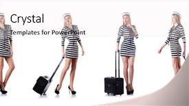  Presentation with sailor moon - Theme featuring sailor isolated on the white background and a white colored foreground