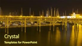  Presentation with sailor moon - Slide deck consisting of sailor moon - night view of boats background and a wine colored foreground