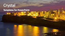  Presentation with sailor moon - Amazing PPT layouts having sailor moon - sunset view of a beach backdrop and a violet colored foreground