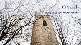  Presentation with dublin - Slides with saint-audoen-s-church background and a sky blue colored foreground