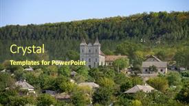  Presentation with roman catholic - Colorful presentation theme enhanced with saint-cajetan-is-a-roman backdrop and a tawny brown colored foreground