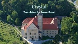  Presentation with saint - PPT theme having saint-catherine-of-alexandria-church background and a tawny brown colored foreground