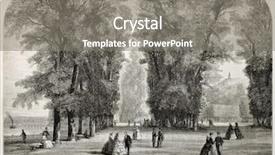  Presentation with journal - Beautiful slide set featuring saint-cloud park old view paris surroundings created by anastasi published on l'illustration journal universel paris 1860 backdrop and a gray colored foreground